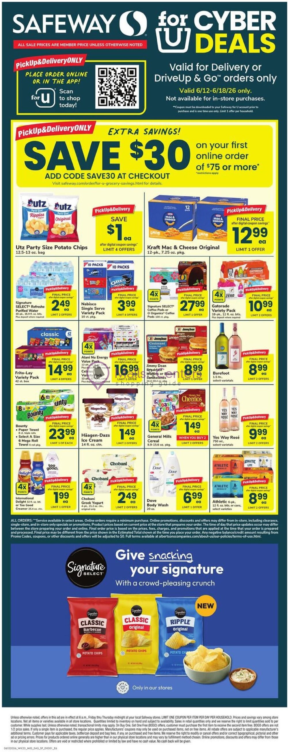Weekly ad for Safeway valid: 06/12/2026 - 06/18/2026, page 1
