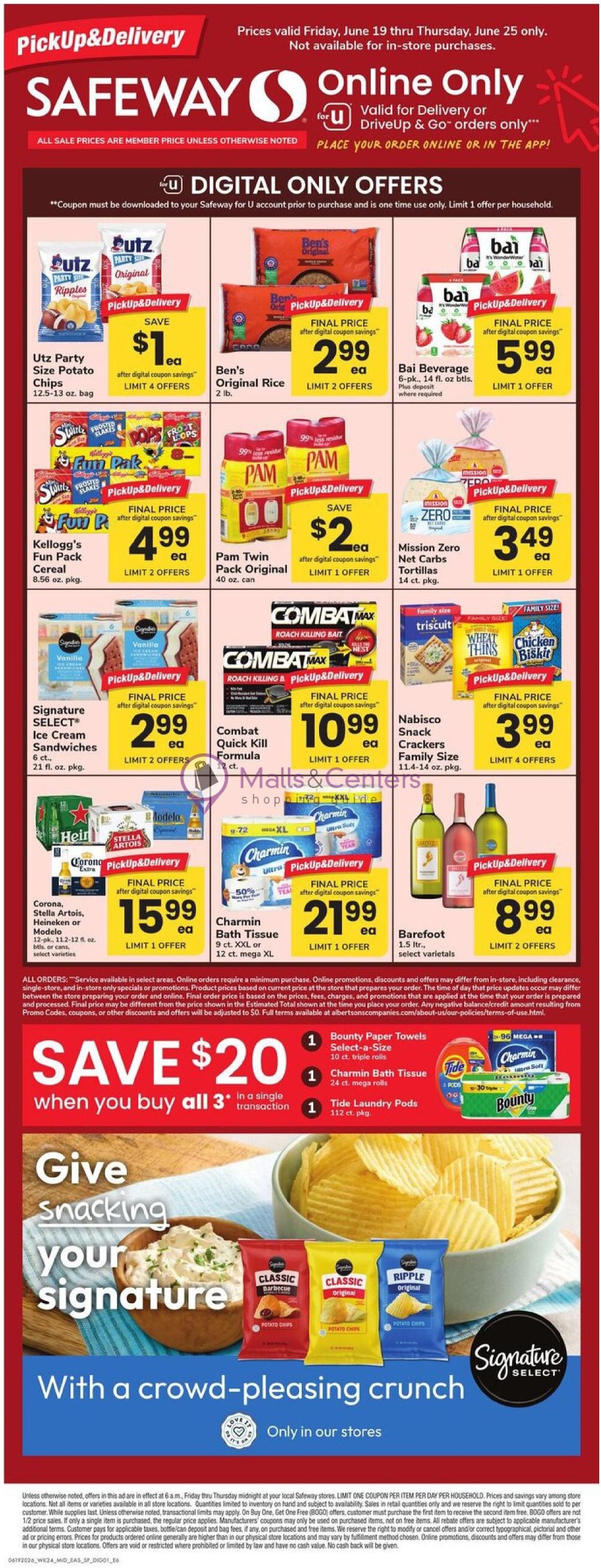 Weekly ad for Safeway valid: 06/19/2026 - 06/25/2026, page 1