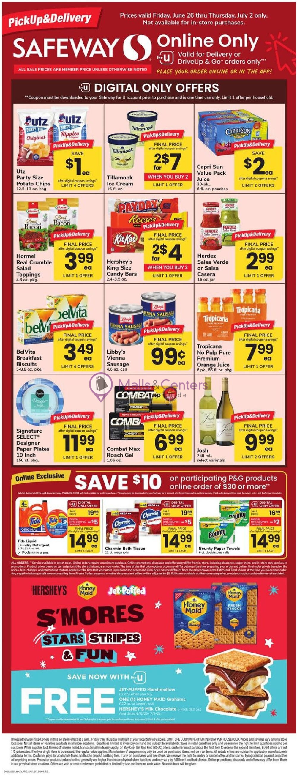 Weekly ad for Safeway valid: 06/26/2026 - 07/02/2026, page 1