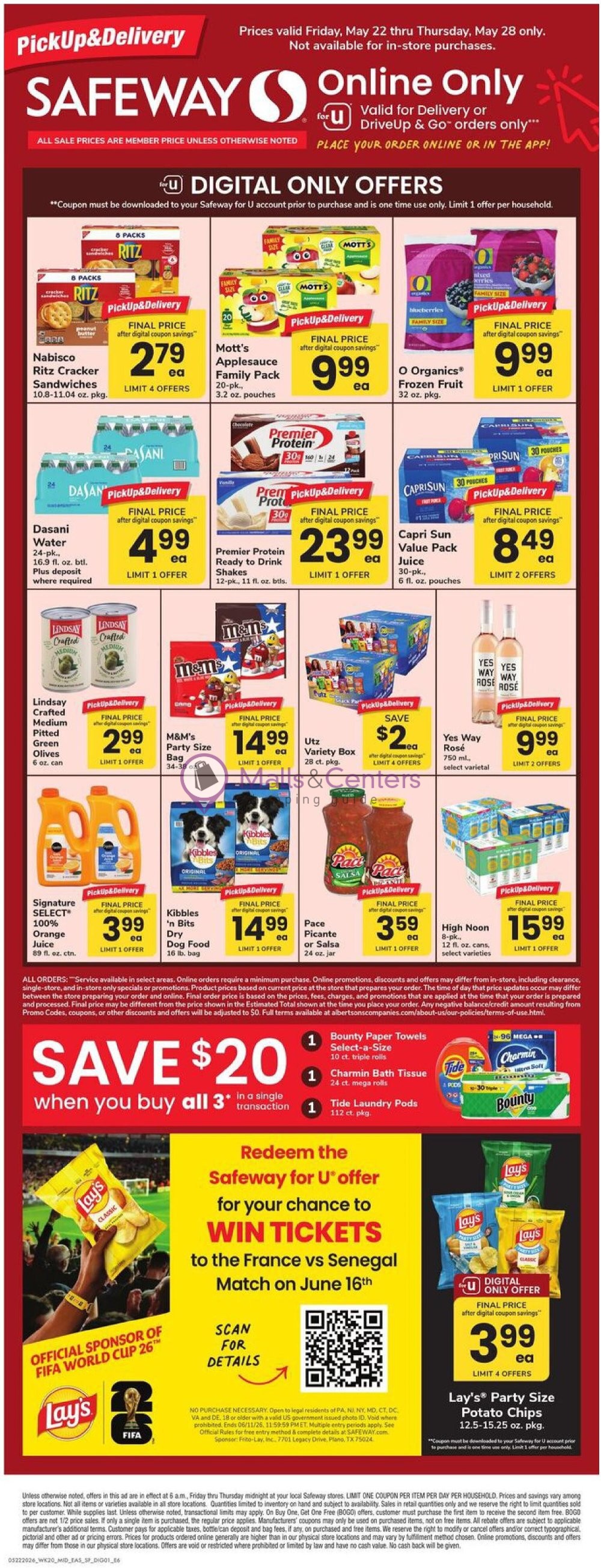 Weekly ad for Safeway valid: 05/22/2026 - 05/28/2026, page 1