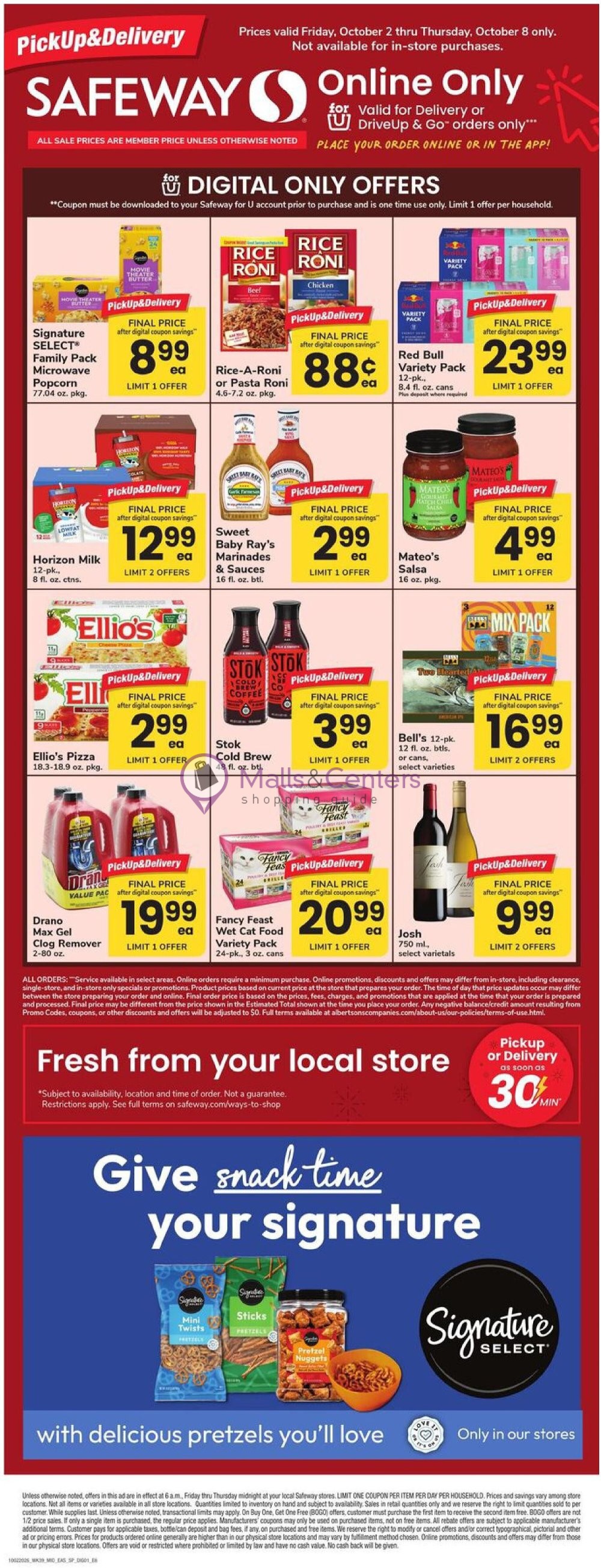 Weekly ad for Safeway valid: 10/02/2026 - 10/08/2026, page 1