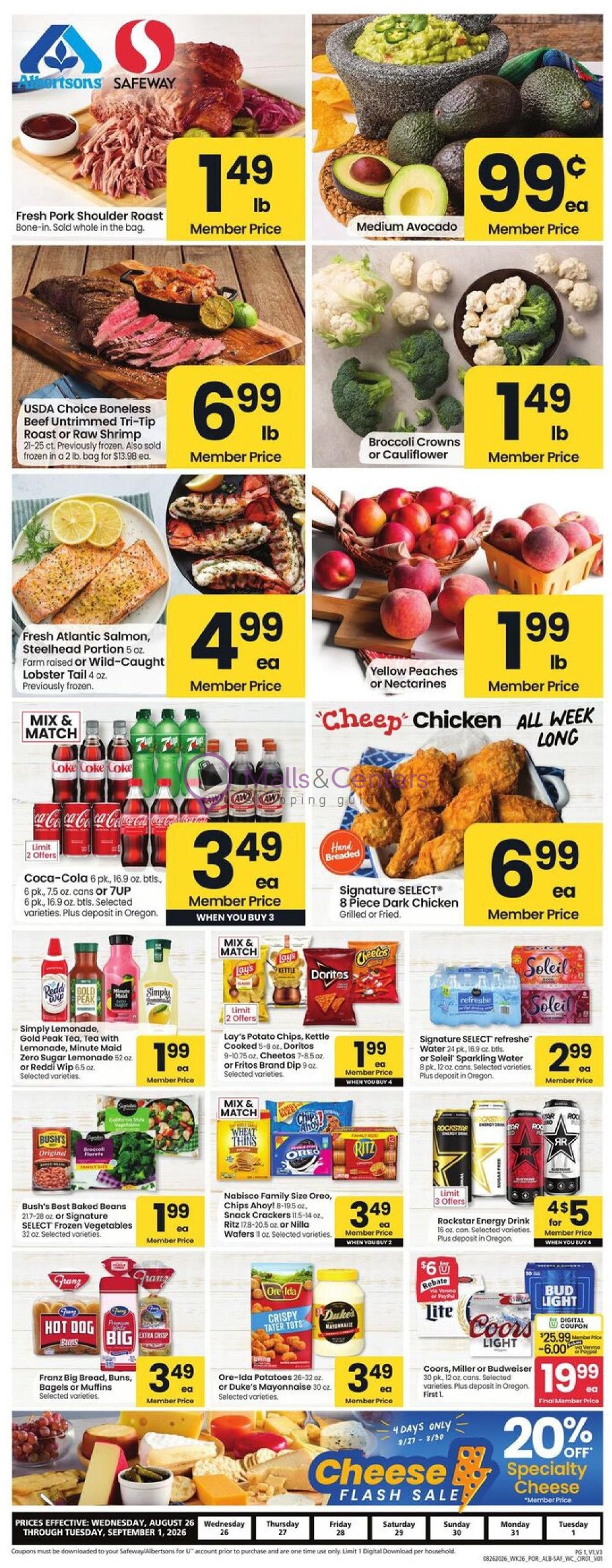 Weekly ad for Safeway valid: 08/26/2026 - 09/01/2026, page 4