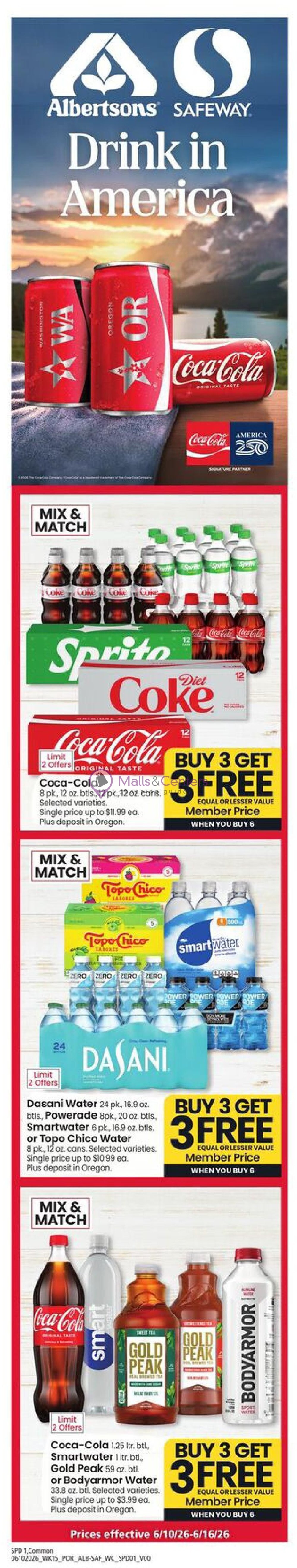 Weekly ad for Safeway valid: 06/10/2026 - 06/16/2026, page 1