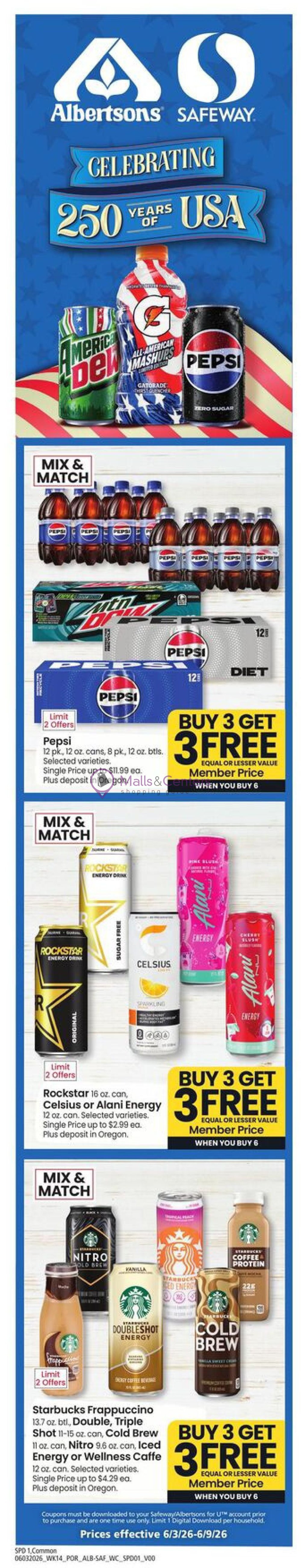 Weekly ad for Safeway valid: 06/03/2026 - 06/09/2026, page 1