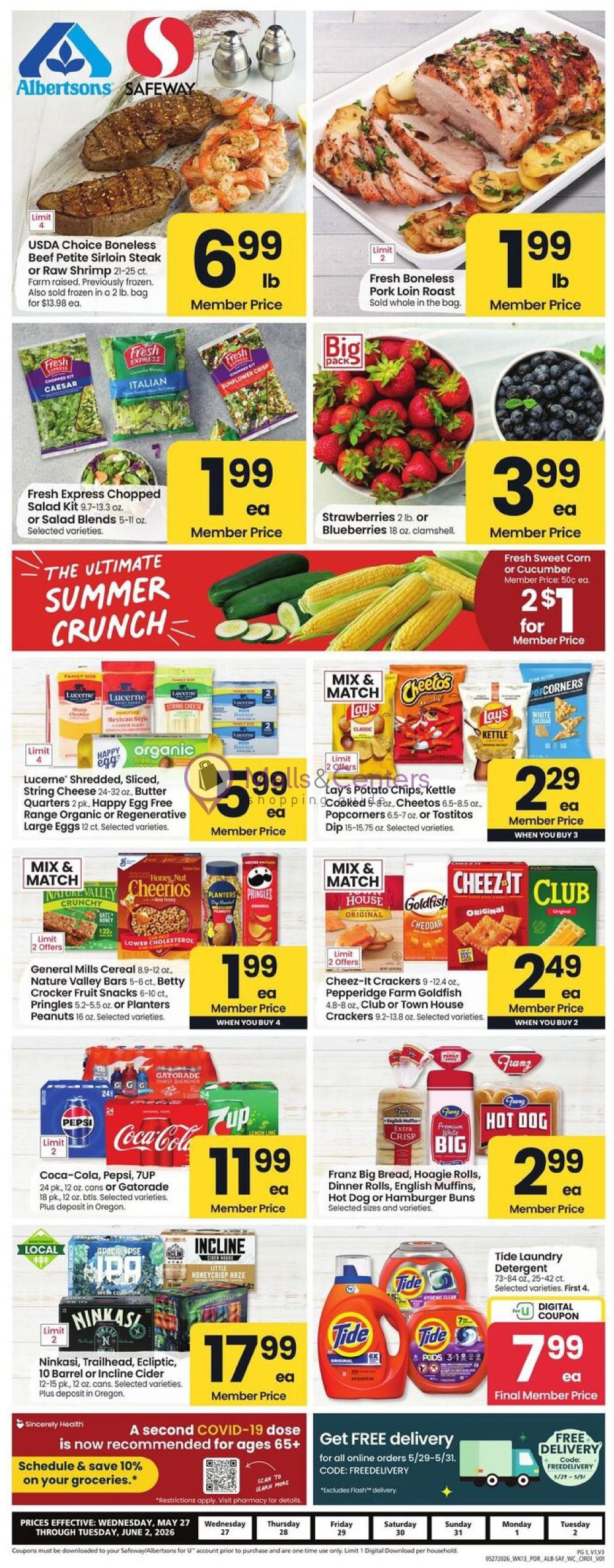 Weekly ad for Safeway valid: 05/27/2026 - 06/02/2026, page 1