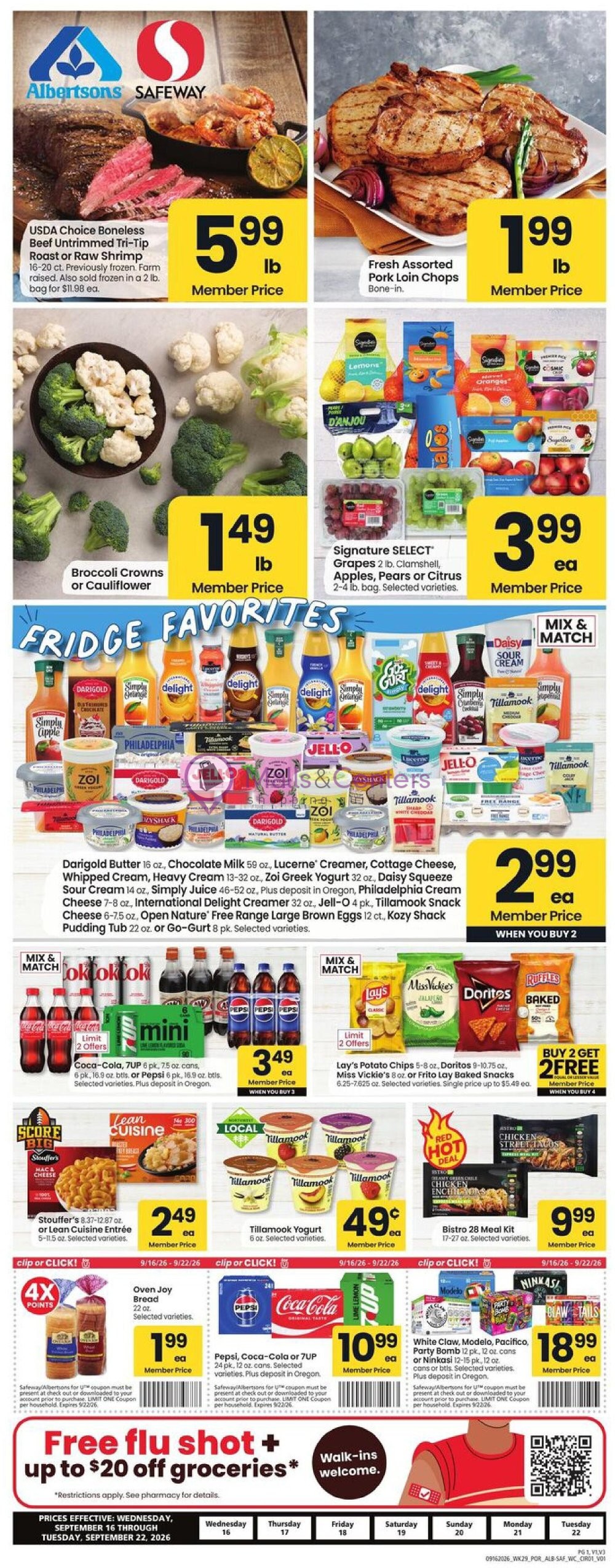 Weekly ad for Safeway valid: 09/16/2026 - 09/22/2026, page 1
