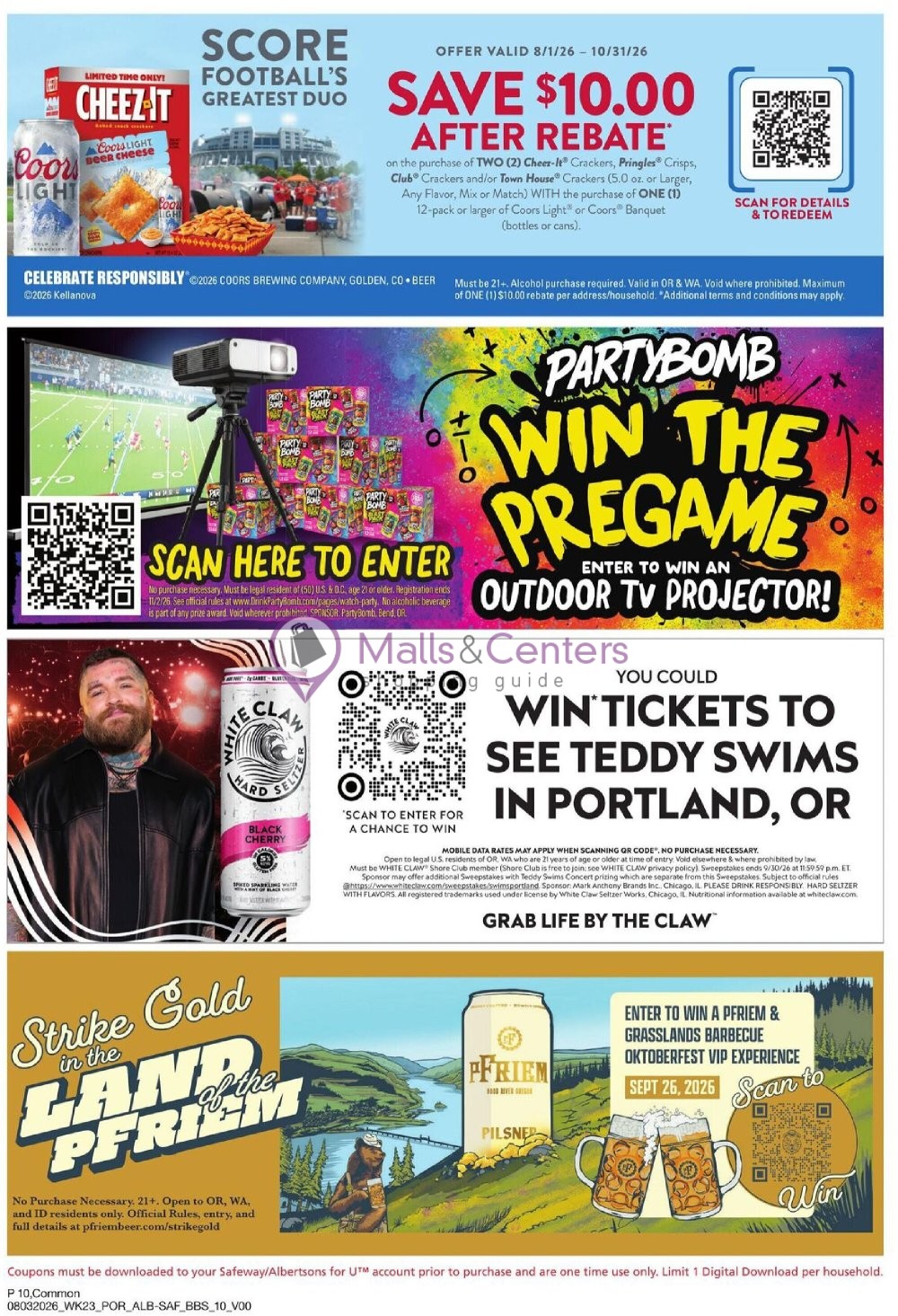 Weekly ad for Safeway valid: 08/03/2026 - 08/30/2026, page 10