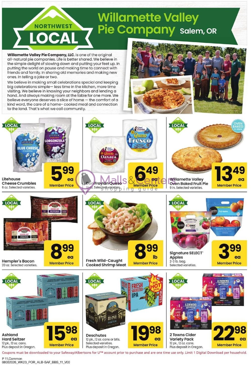 Weekly ad for Safeway valid: 08/03/2026 - 08/30/2026, page 11
