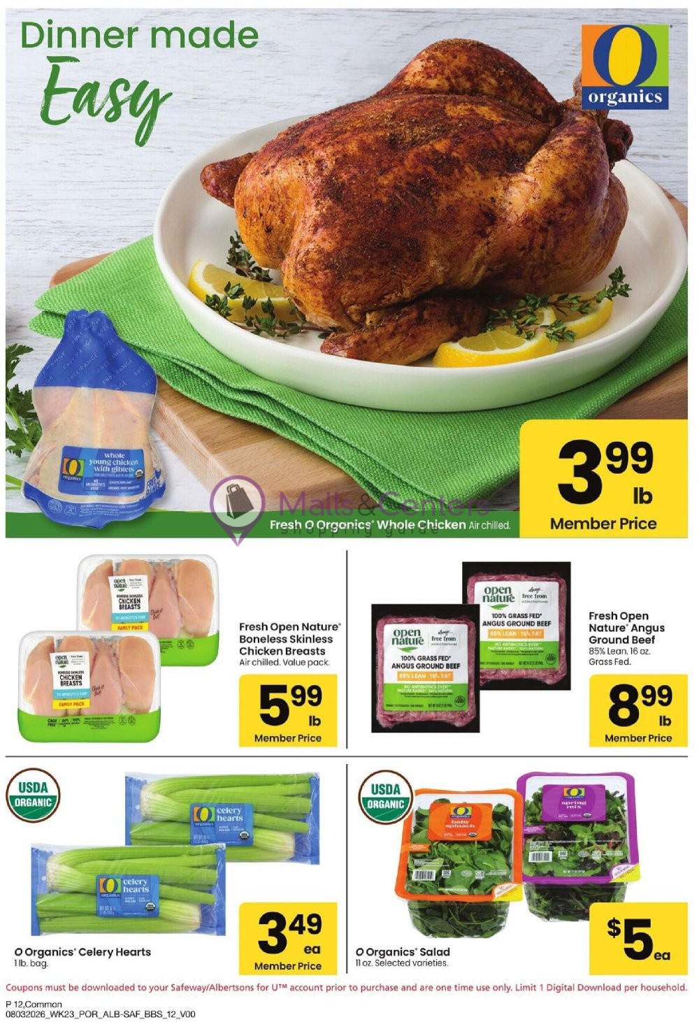 Weekly ad for Safeway valid: 08/03/2026 - 08/30/2026, page 12
