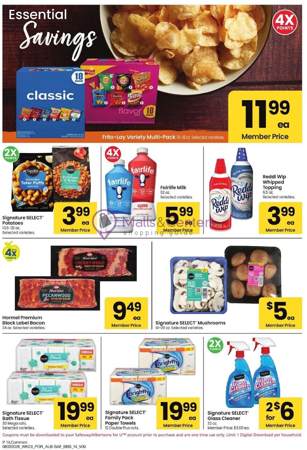 Weekly ad for Safeway valid: 08/03/2026 - 08/30/2026, page 14