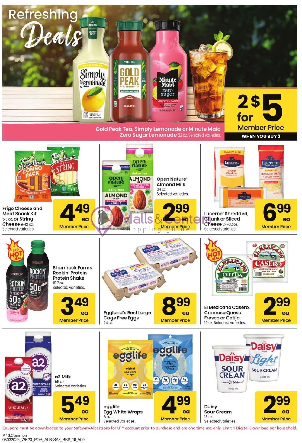 Weekly ad for Safeway valid: 08/03/2026 - 08/30/2026, page 16