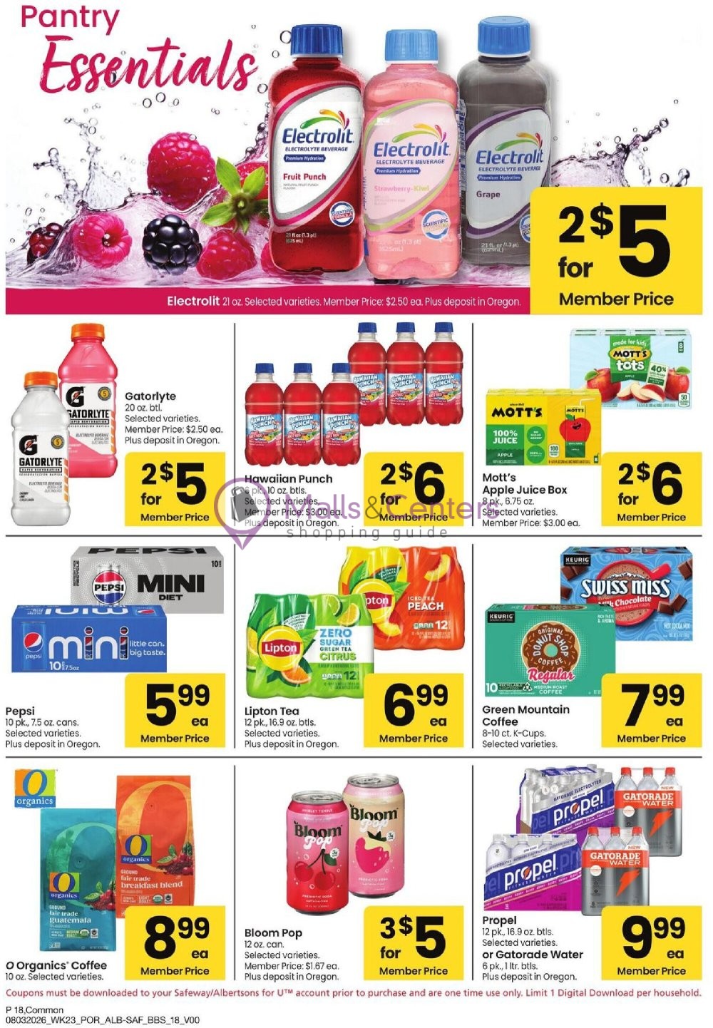 Weekly ad for Safeway valid: 08/03/2026 - 08/30/2026, page 18