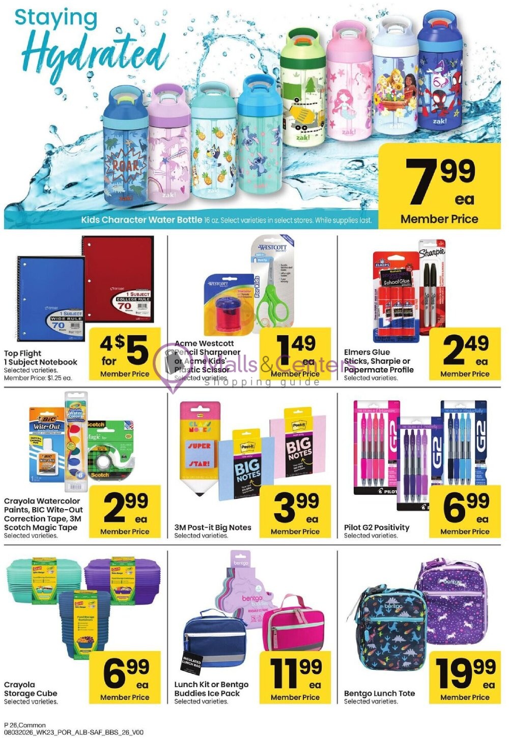 Weekly ad for Safeway valid: 08/03/2026 - 08/30/2026, page 26