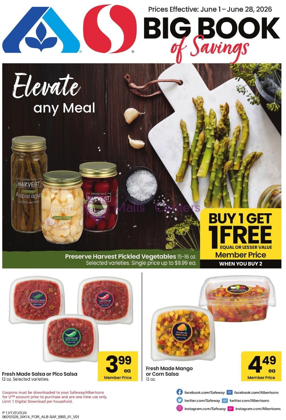 Weekly ad for Safeway valid: 06/01/2026 - 06/28/2026, page 1