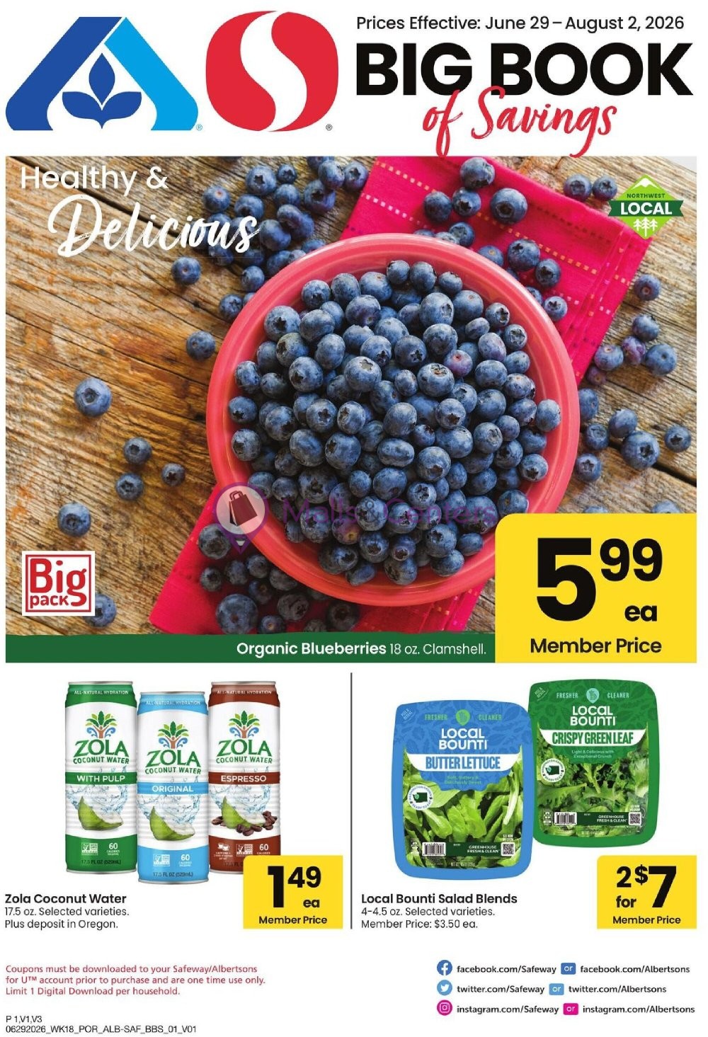 Weekly ad for Safeway valid: 06/29/2026 - 08/02/2026, page 1