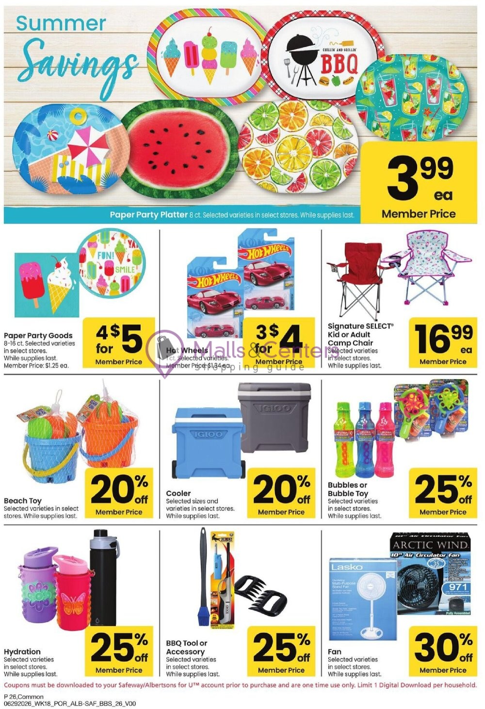 Weekly ad for Safeway valid: 06/29/2026 - 08/02/2026, page 26