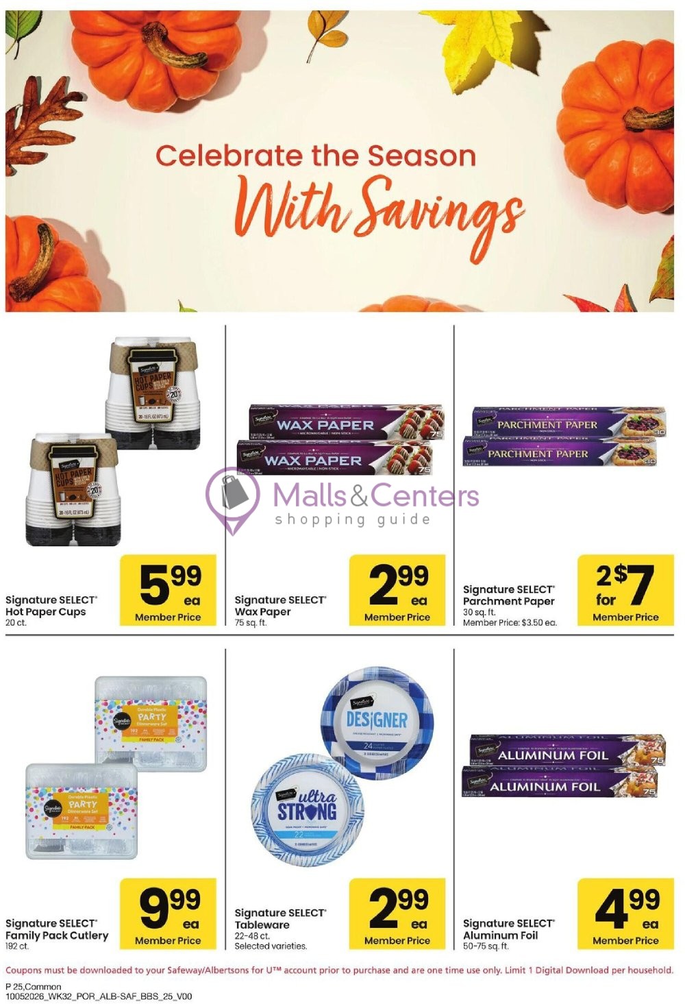 Weekly ad for Safeway valid: 10/05/2026 - 11/01/2026, page 25