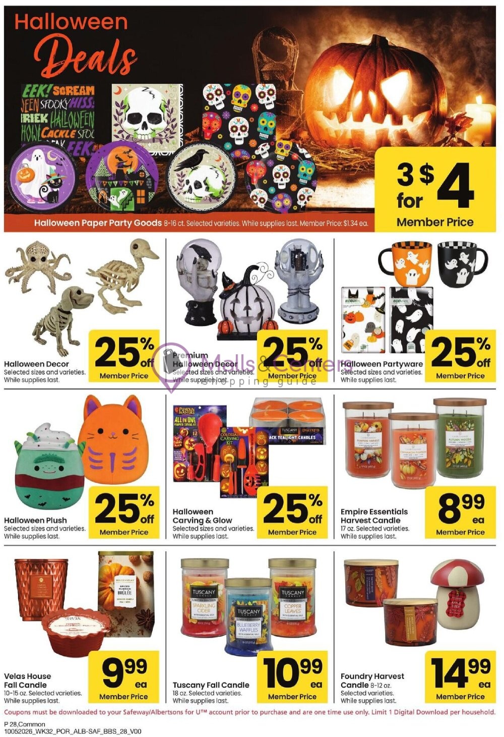 Weekly ad for Safeway valid: 10/05/2026 - 11/01/2026, page 28