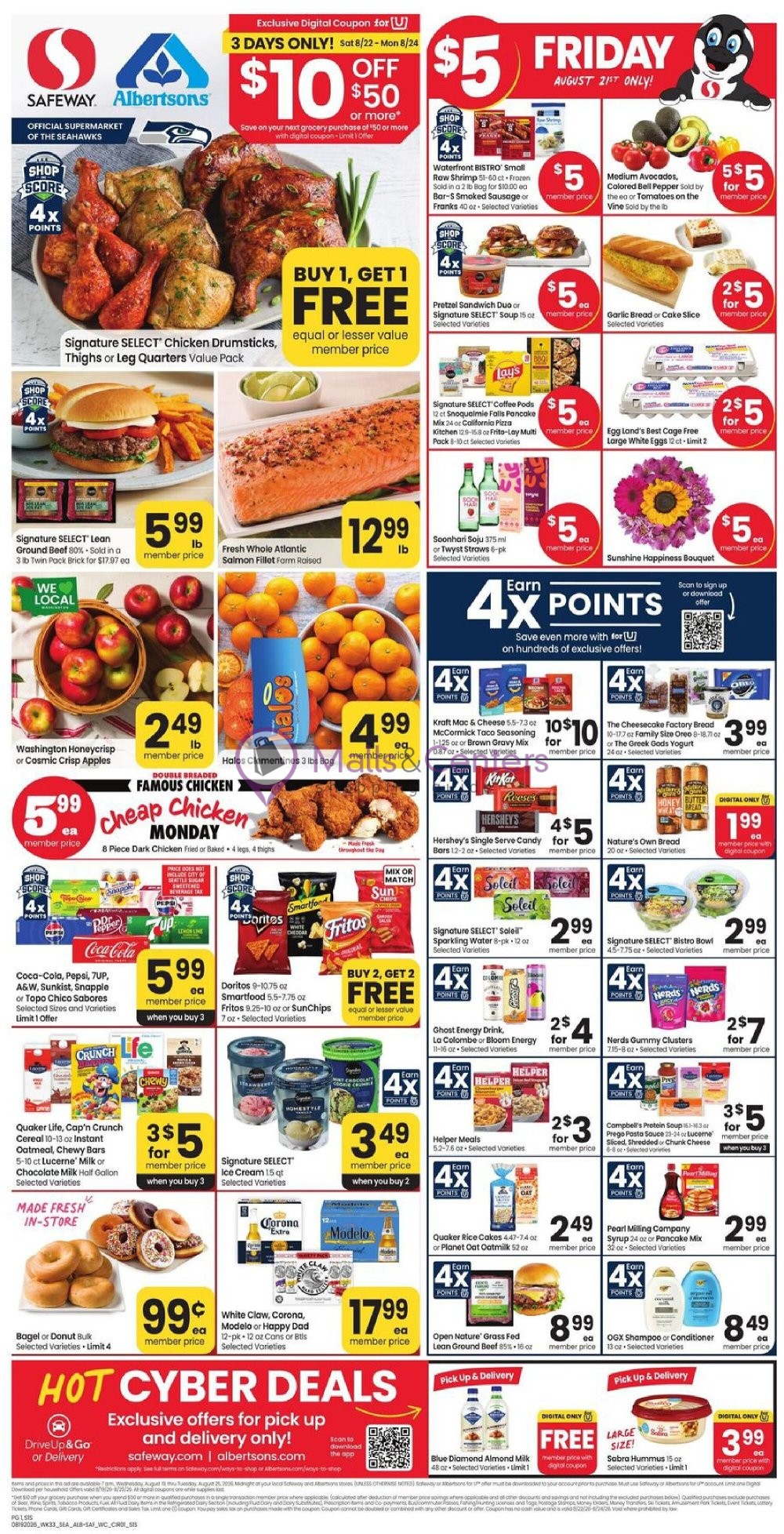 Weekly ad for Safeway valid: 08/19/2026 - 08/25/2026, page 1