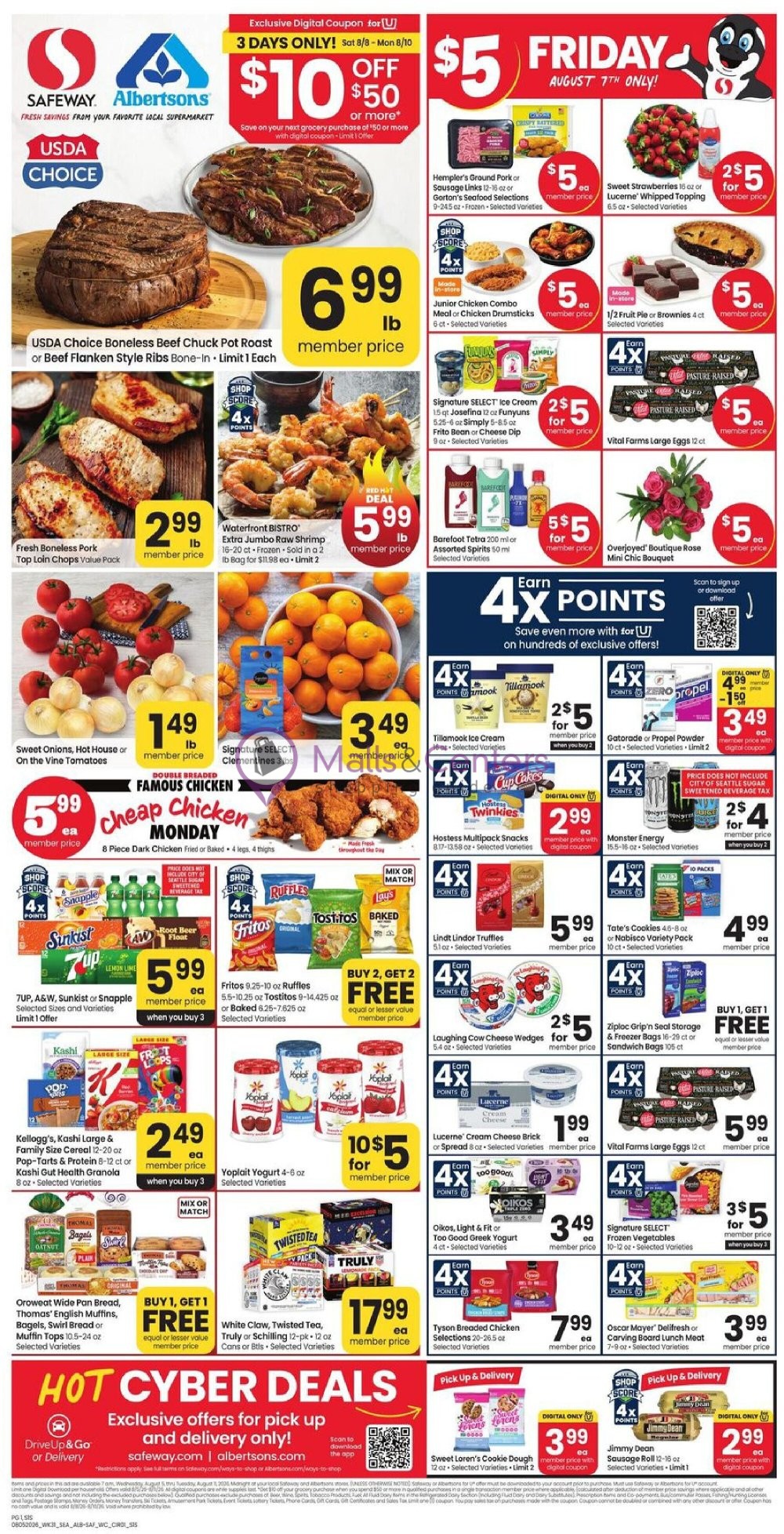 Weekly ad for Safeway valid: 08/05/2026 - 08/11/2026, page 1