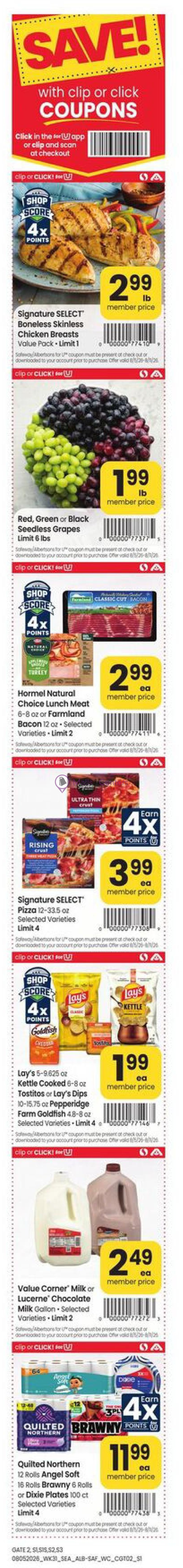Weekly ad for Safeway valid: 08/05/2026 - 08/11/2026, page 2