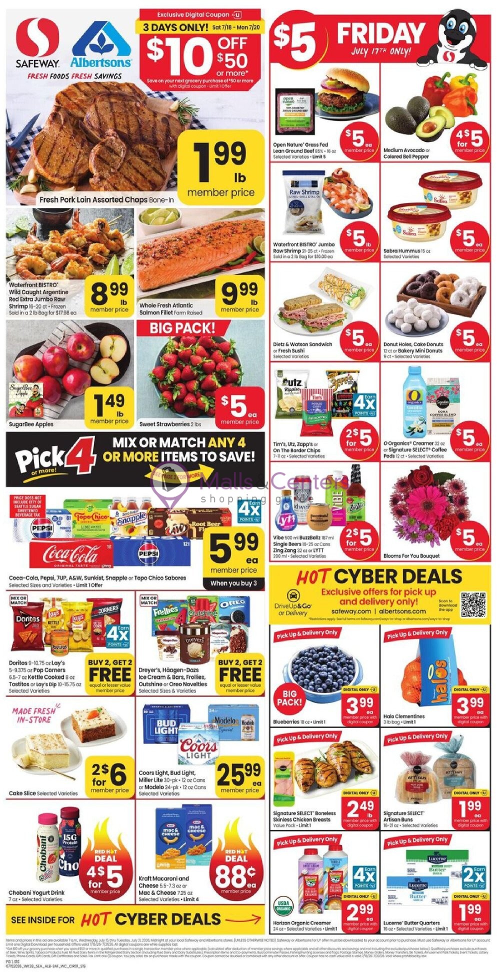 Weekly ad for Safeway valid: 07/15/2026 - 07/21/2026, page 1