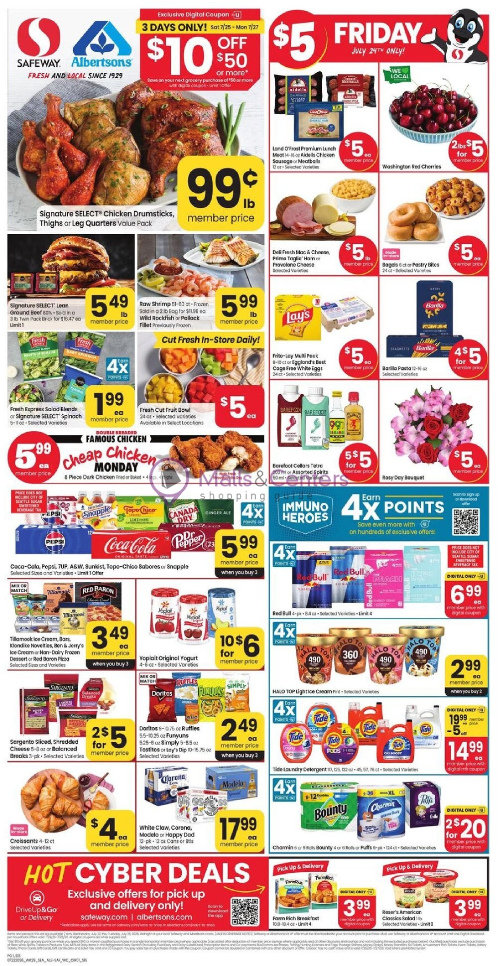 Weekly ad for Safeway valid: 07/22/2026 - 07/28/2026, page 1