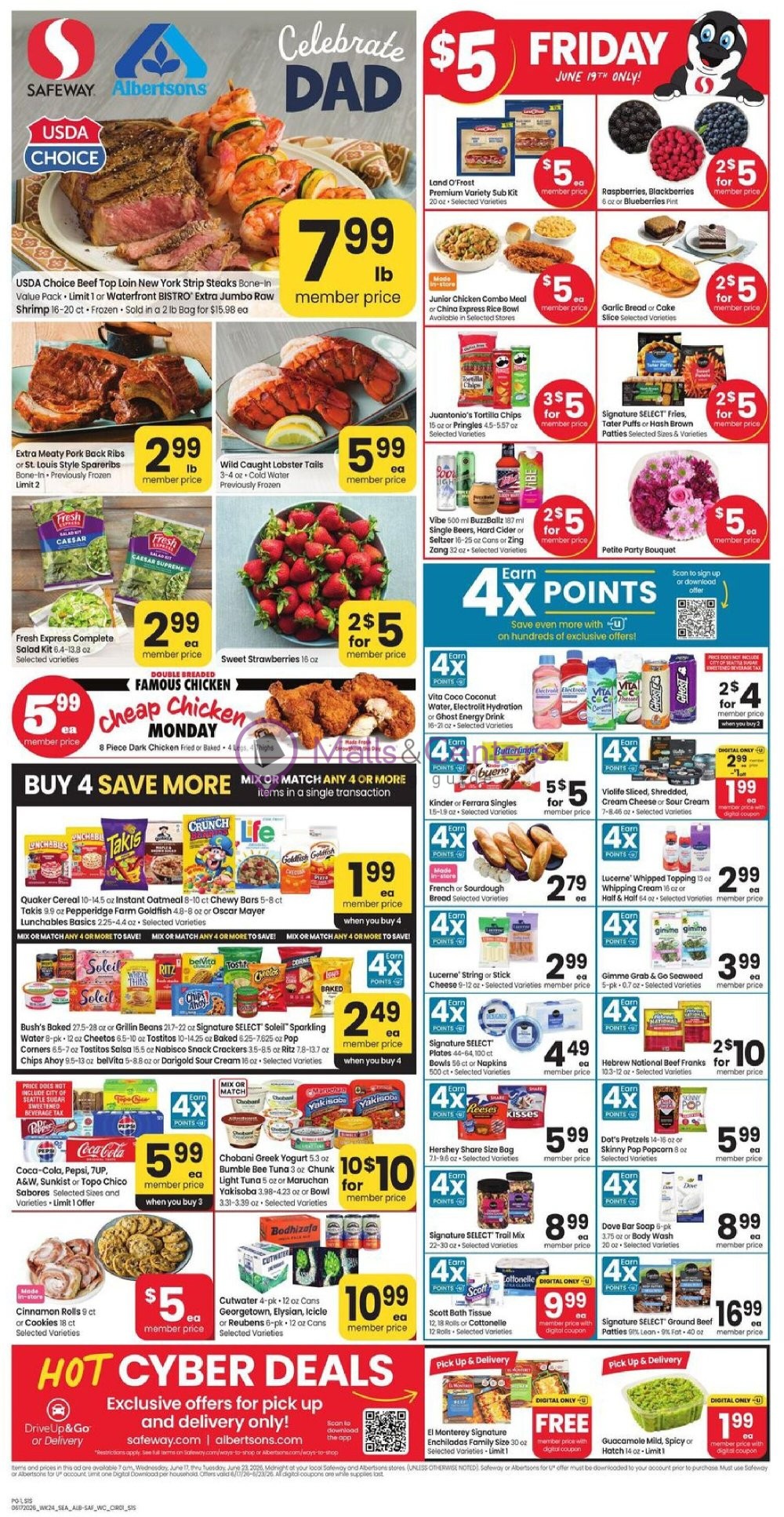 Weekly ad for Safeway valid: 06/17/2026 - 06/23/2026, page 1