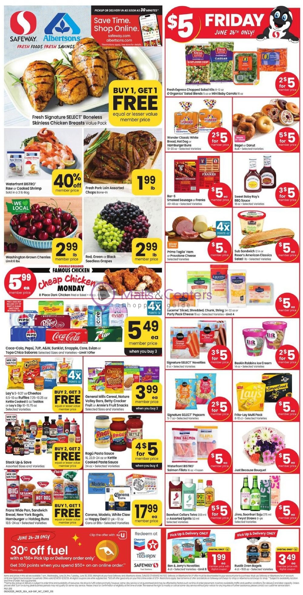 Weekly ad for Safeway valid: 06/24/2026 - 06/30/2026, page 1