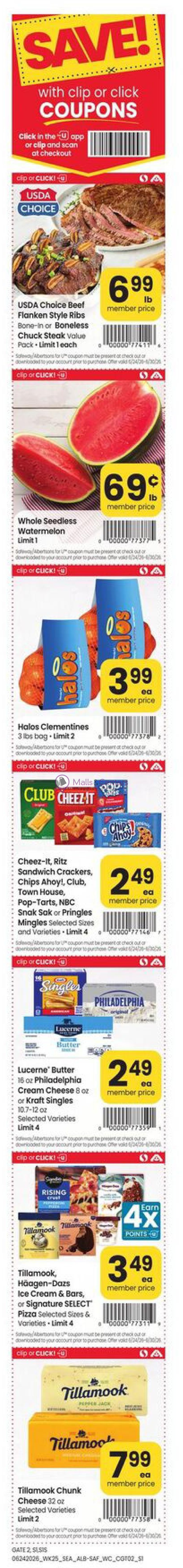 Weekly ad for Safeway valid: 06/24/2026 - 06/30/2026, page 2