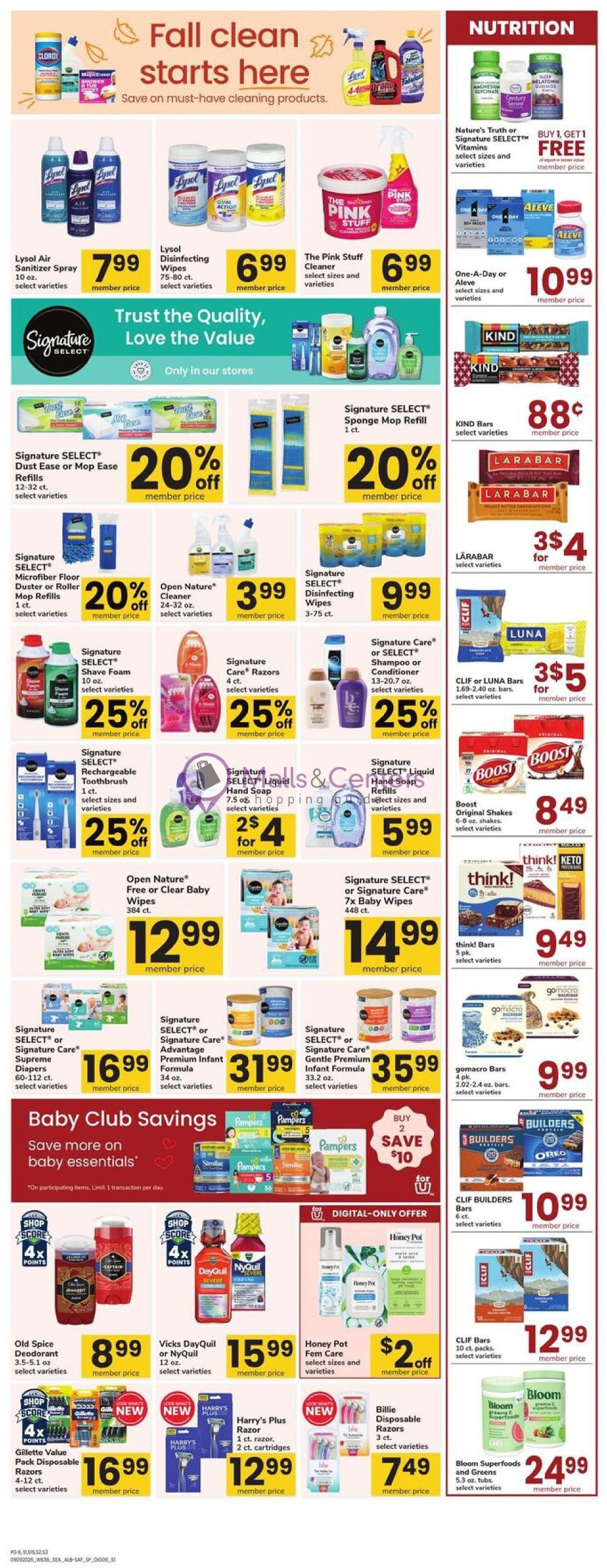 Weekly ad for Safeway valid: 09/09/2026 - 09/15/2026, page 6