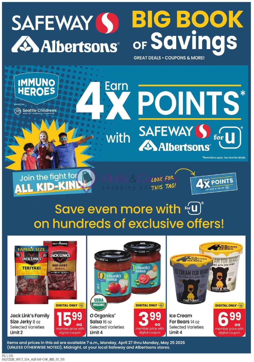 Weekly ad for Safeway valid: 04/27/2026 - 05/25/2026, page 1