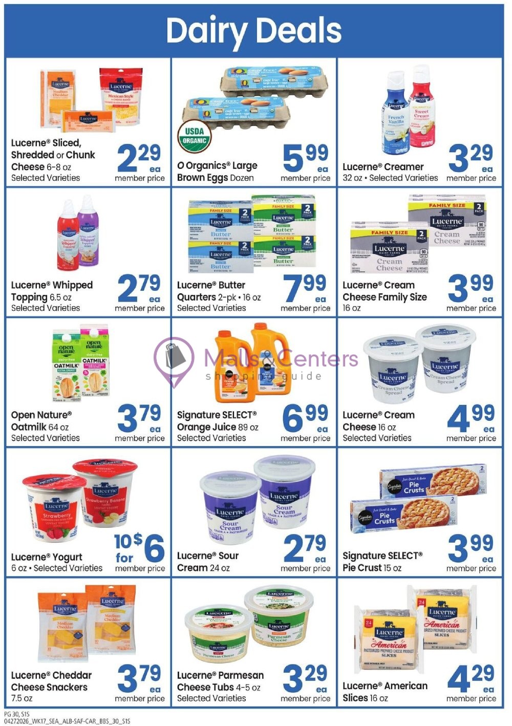 Weekly ad for Safeway valid: 04/27/2026 - 05/25/2026, page 30