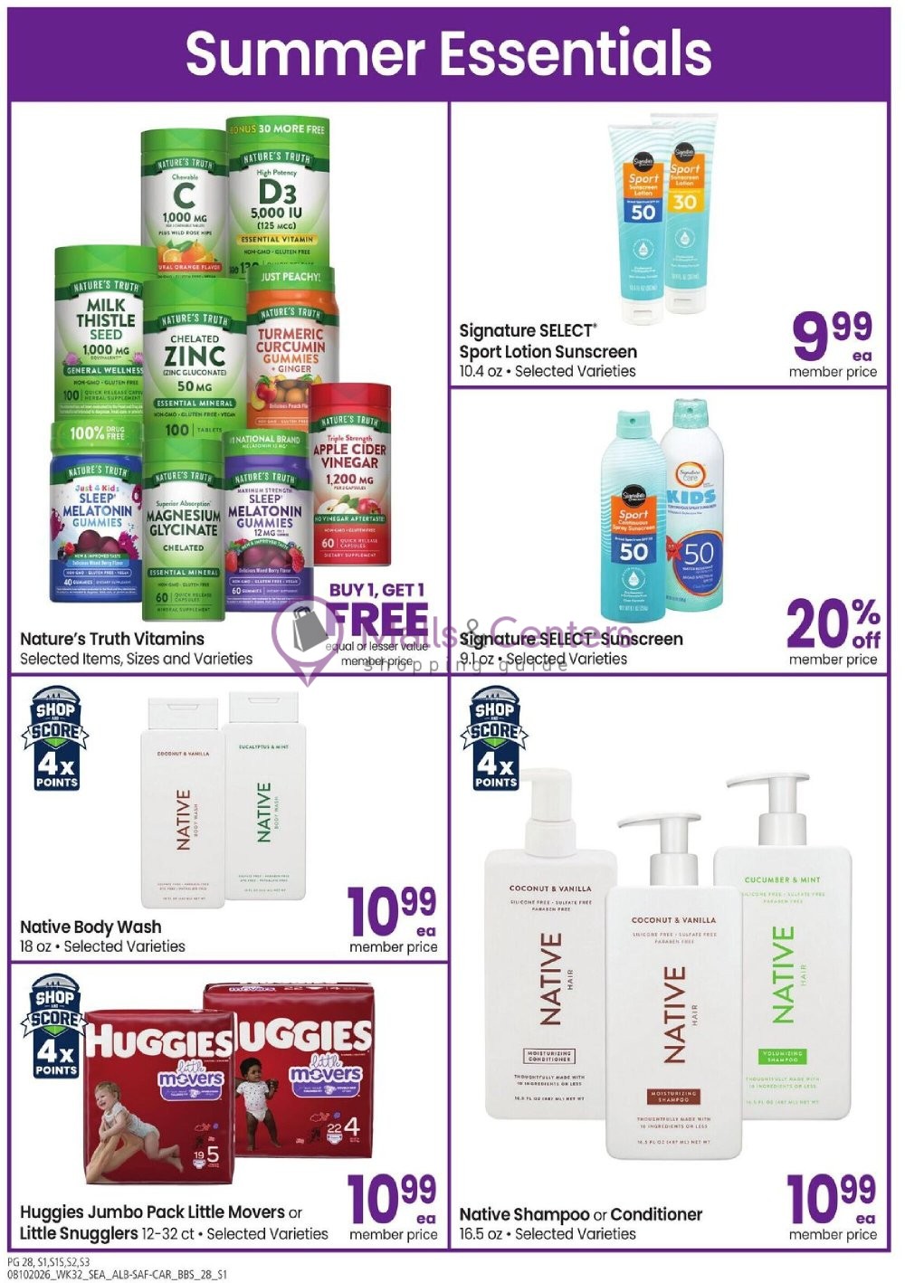 Weekly ad for Safeway valid: 08/10/2026 - 09/07/2026, page 28