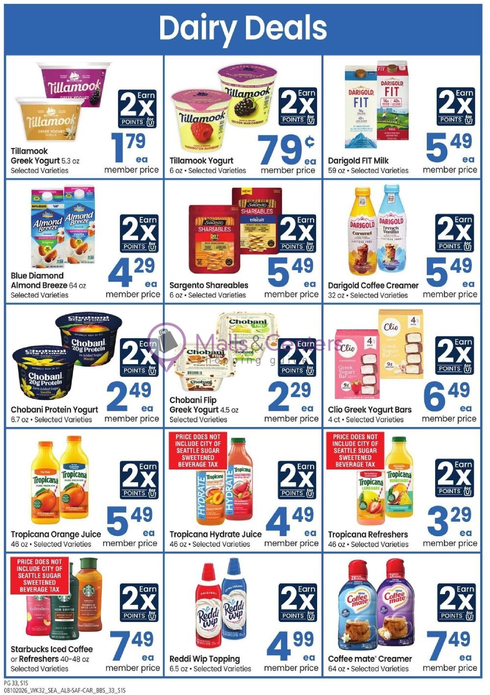 Weekly ad for Safeway valid: 08/10/2026 - 09/07/2026, page 33