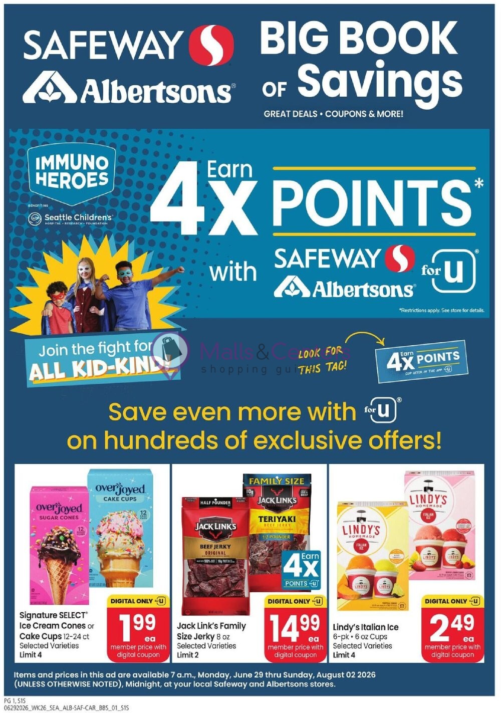 Weekly ad for Safeway valid: 06/29/2026 - 08/02/2026, page 1