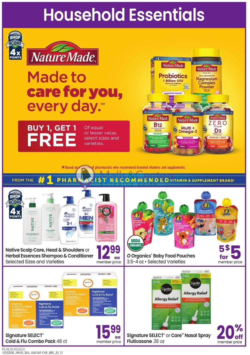 Weekly ad for Safeway valid: 10/05/2026 - 11/01/2026, page 33