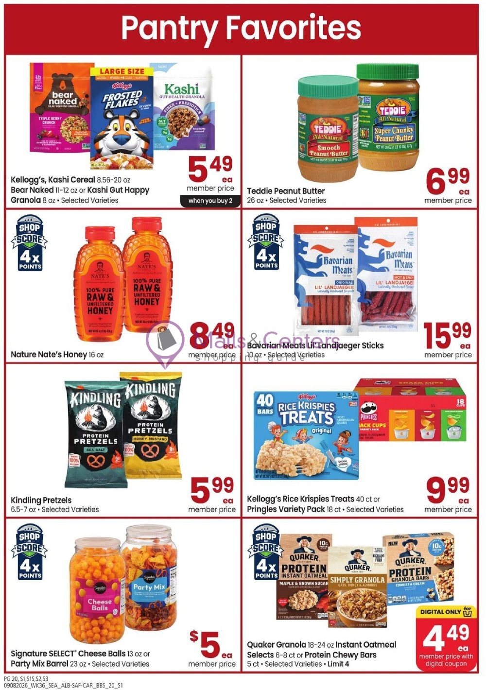 Weekly ad for Safeway valid: 09/08/2026 - 10/04/2026, page 20
