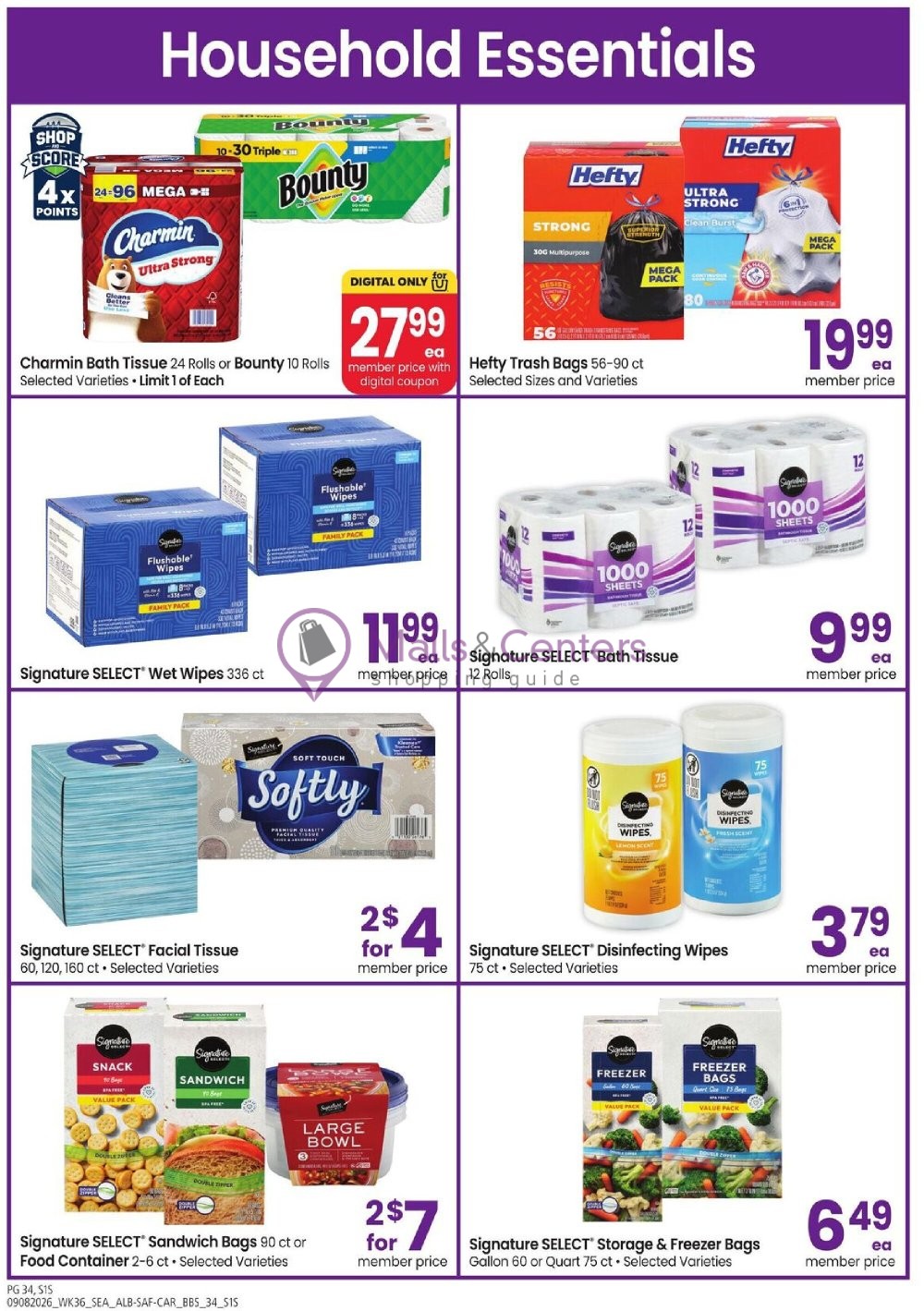 Weekly ad for Safeway valid: 09/08/2026 - 10/04/2026, page 34