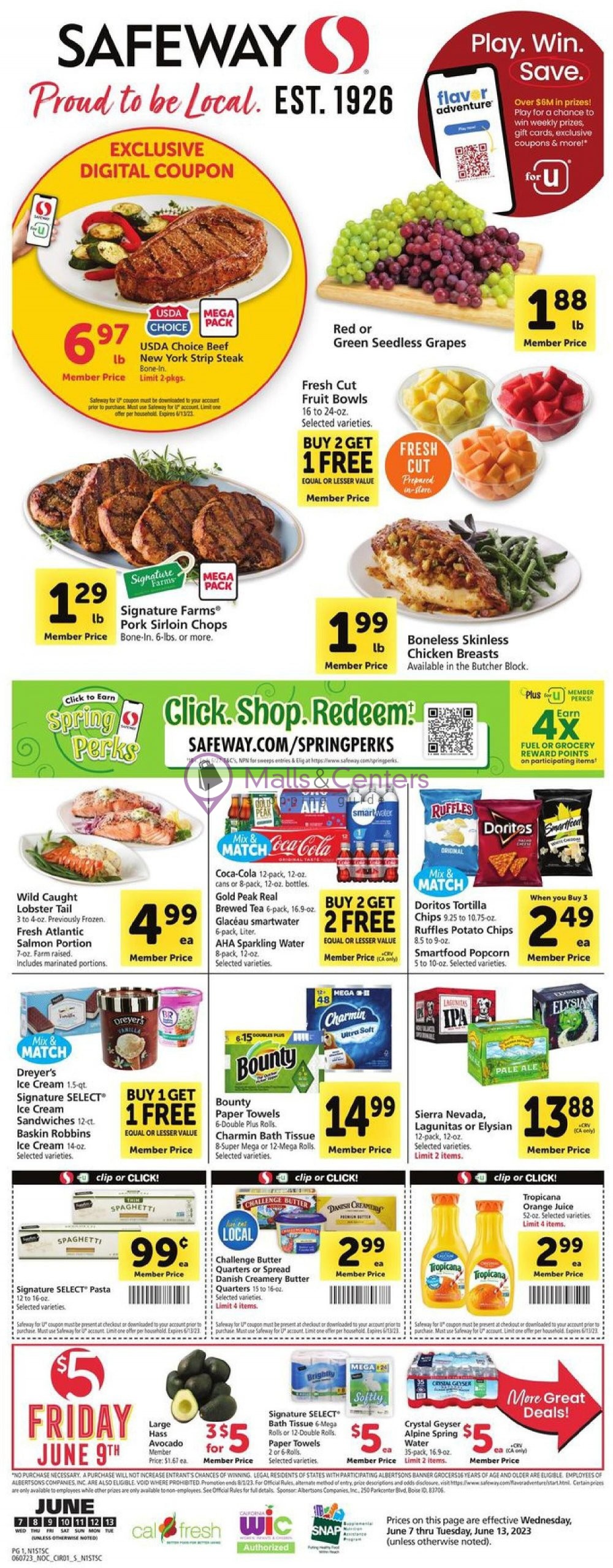 Safeway Weekly ad valid from 06/07/2023 to 06/13/2023 MallsCenters