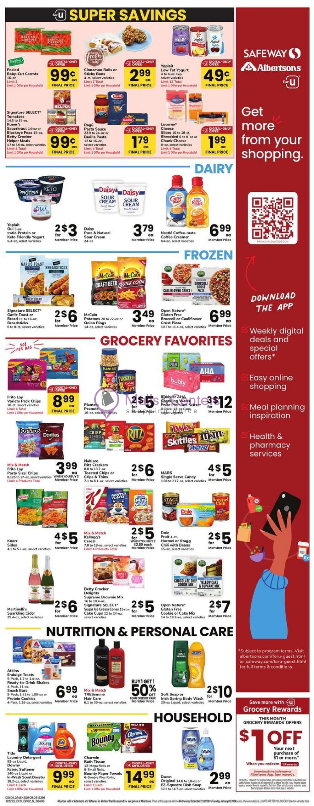 Safeway Weekly ad valid from 12/27/2023 to 01/02/2024 MallsCenters