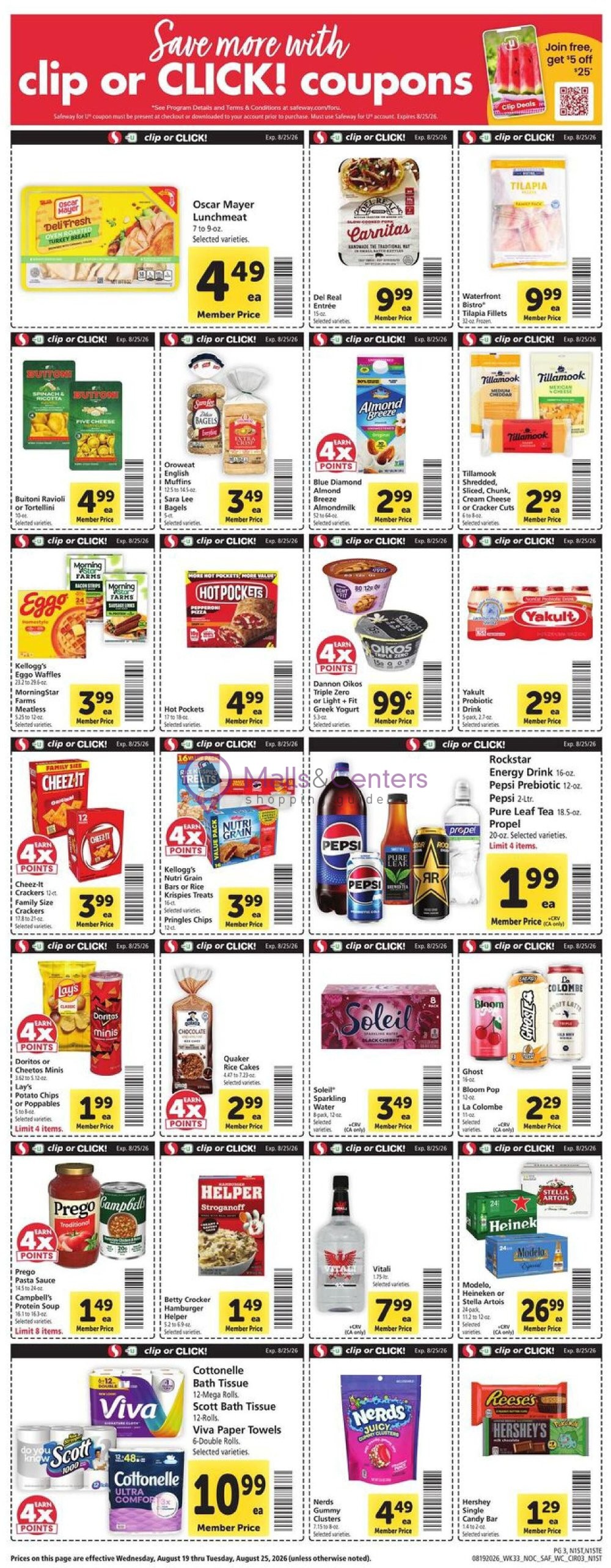 Weekly ad for Safeway valid: 08/19/2026 - 08/25/2026, page 3
