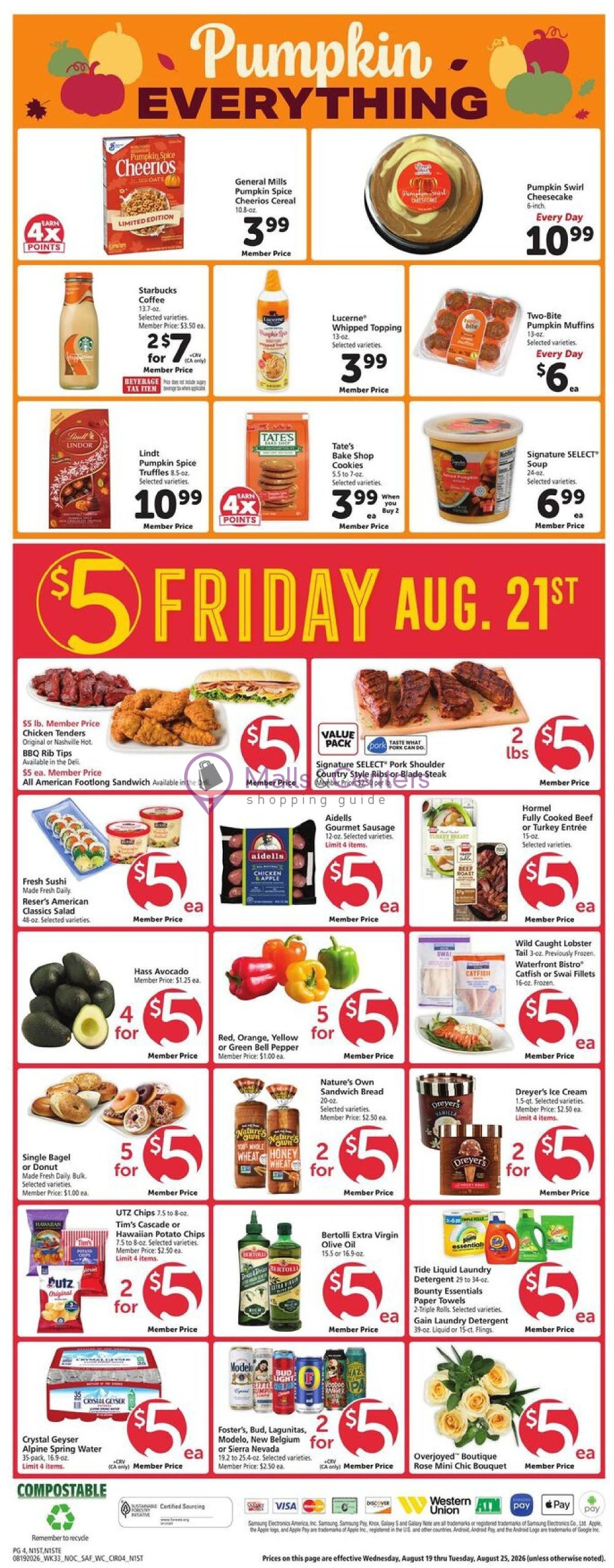 Weekly ad for Safeway valid: 08/19/2026 - 08/25/2026, page 4