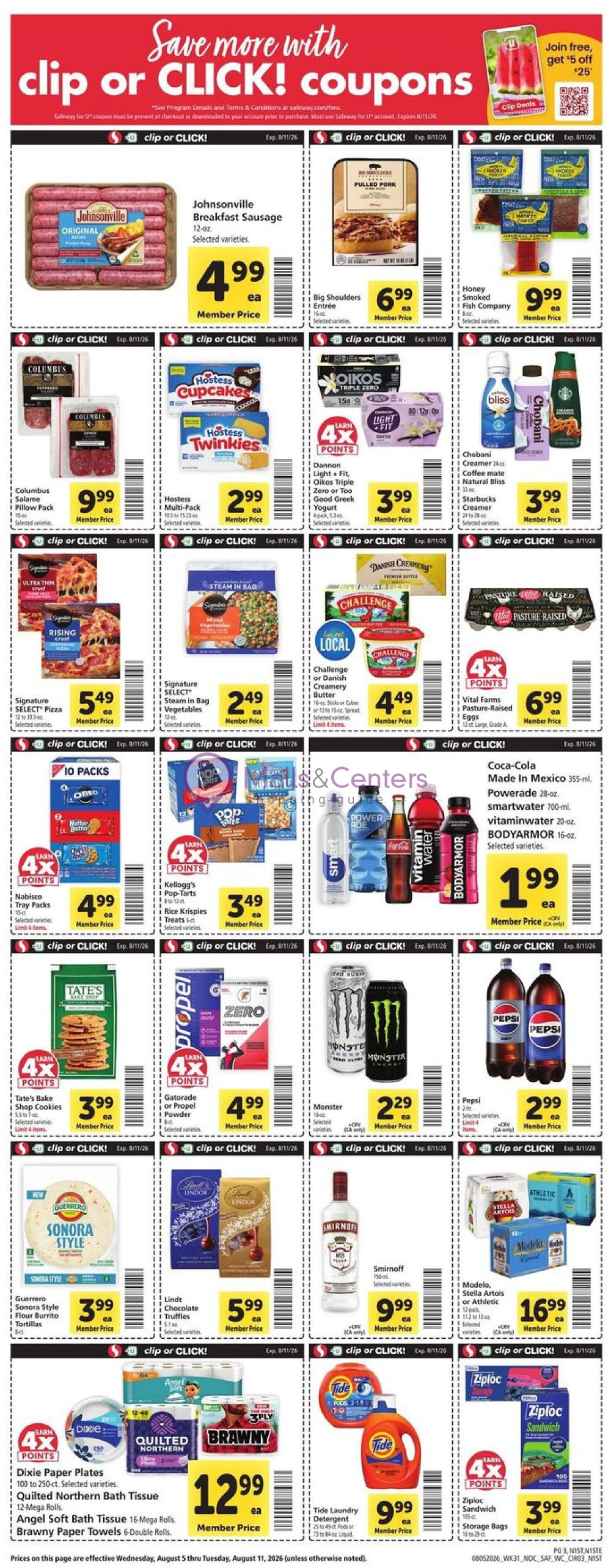 Weekly ad for Safeway valid: 08/05/2026 - 08/11/2026, page 3