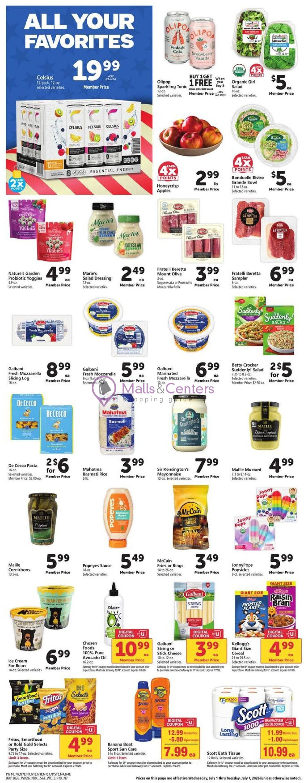 Weekly ad for Safeway valid: 07/01/2026 - 07/07/2026, page 10