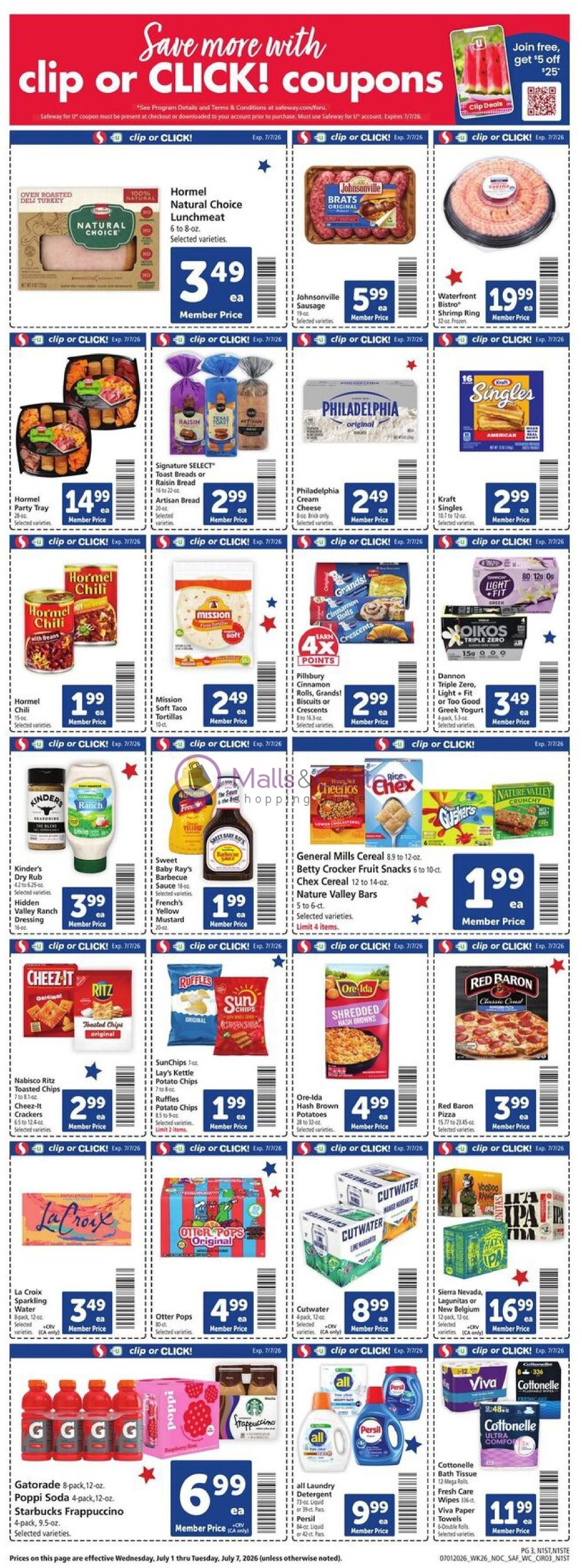 Weekly ad for Safeway valid: 07/01/2026 - 07/07/2026, page 3