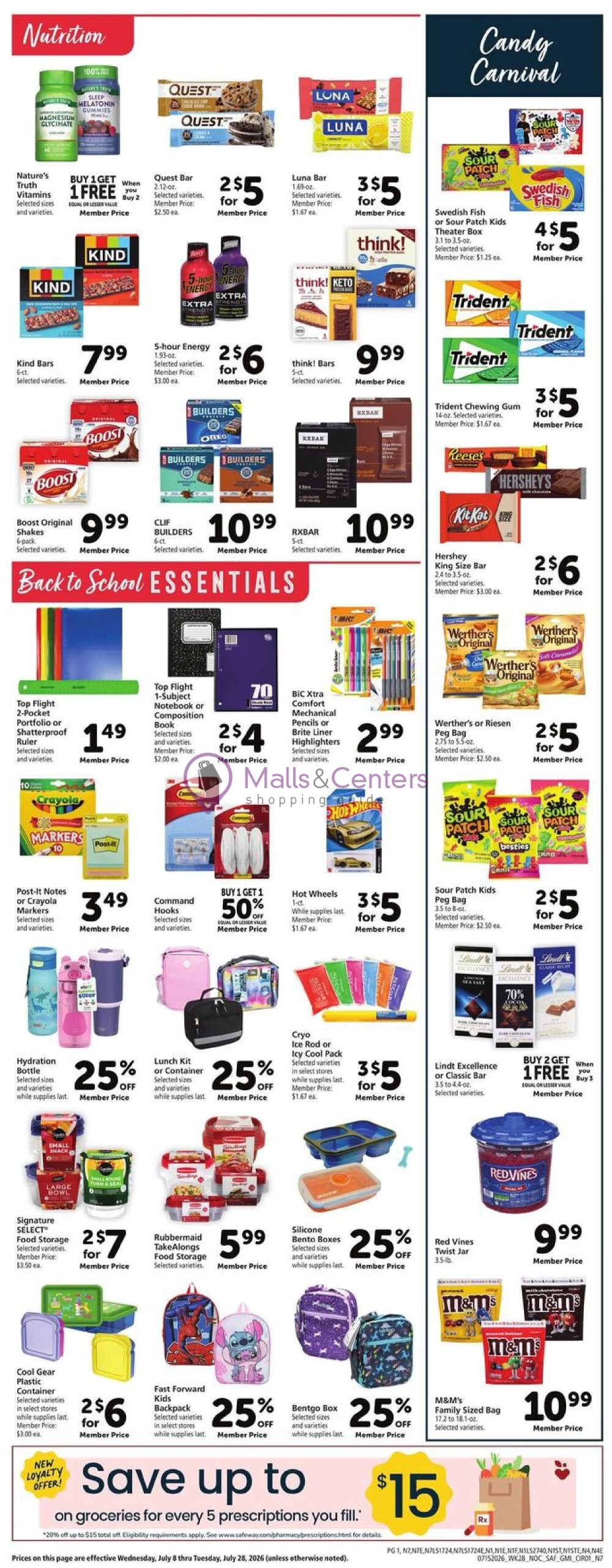 Weekly ad for Safeway valid: 07/15/2026 - 07/21/2026, page 8