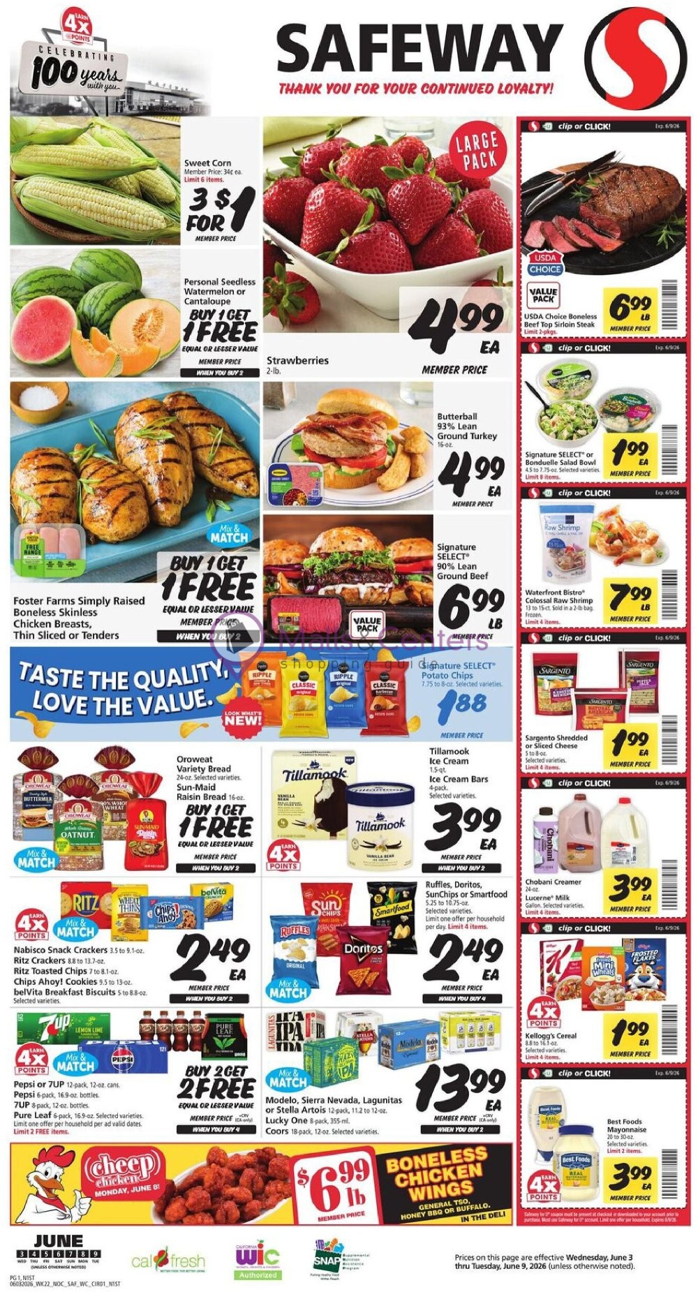 Weekly ad for Safeway valid: 06/03/2026 - 06/09/2026, page 1