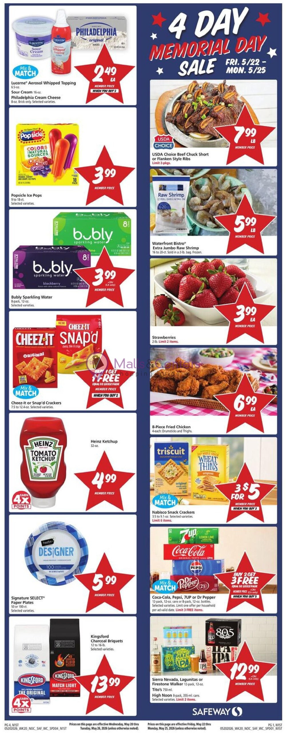 Weekly ad for Safeway valid: 05/20/2026 - 05/26/2026, page 1