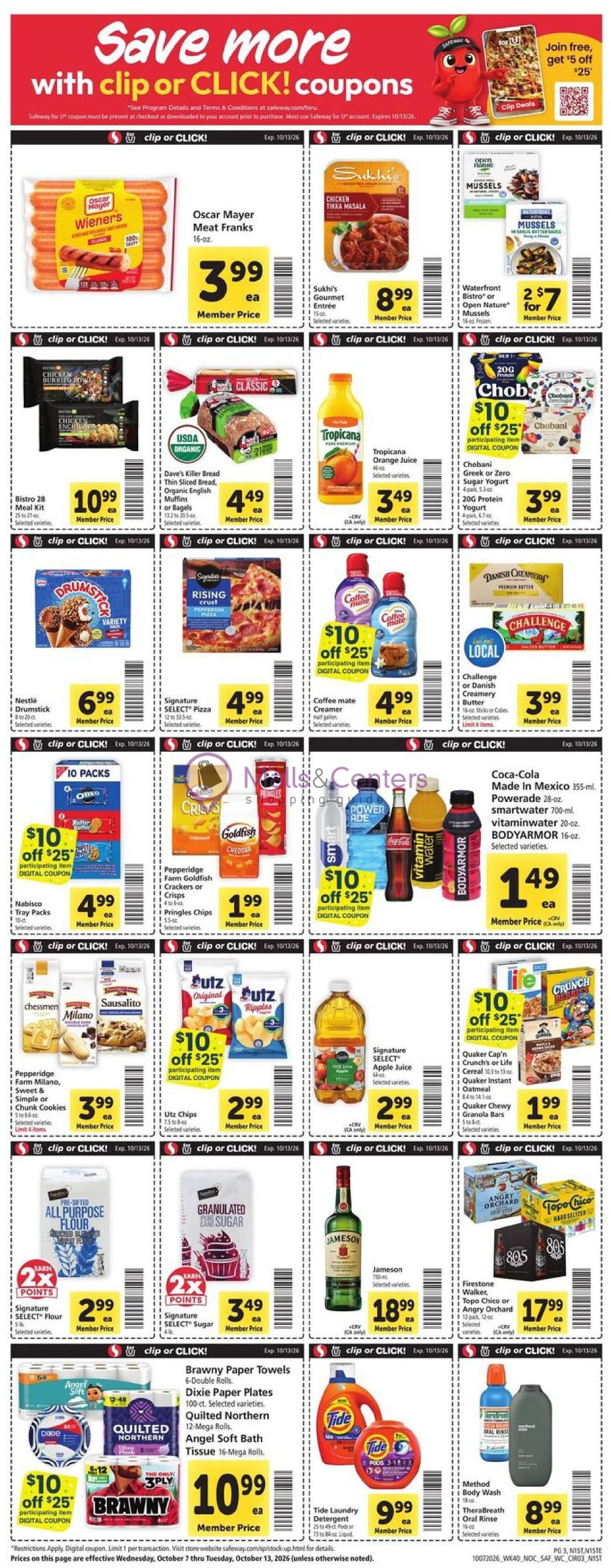 Weekly ad for Safeway valid: 10/07/2026 - 10/13/2026, page 3